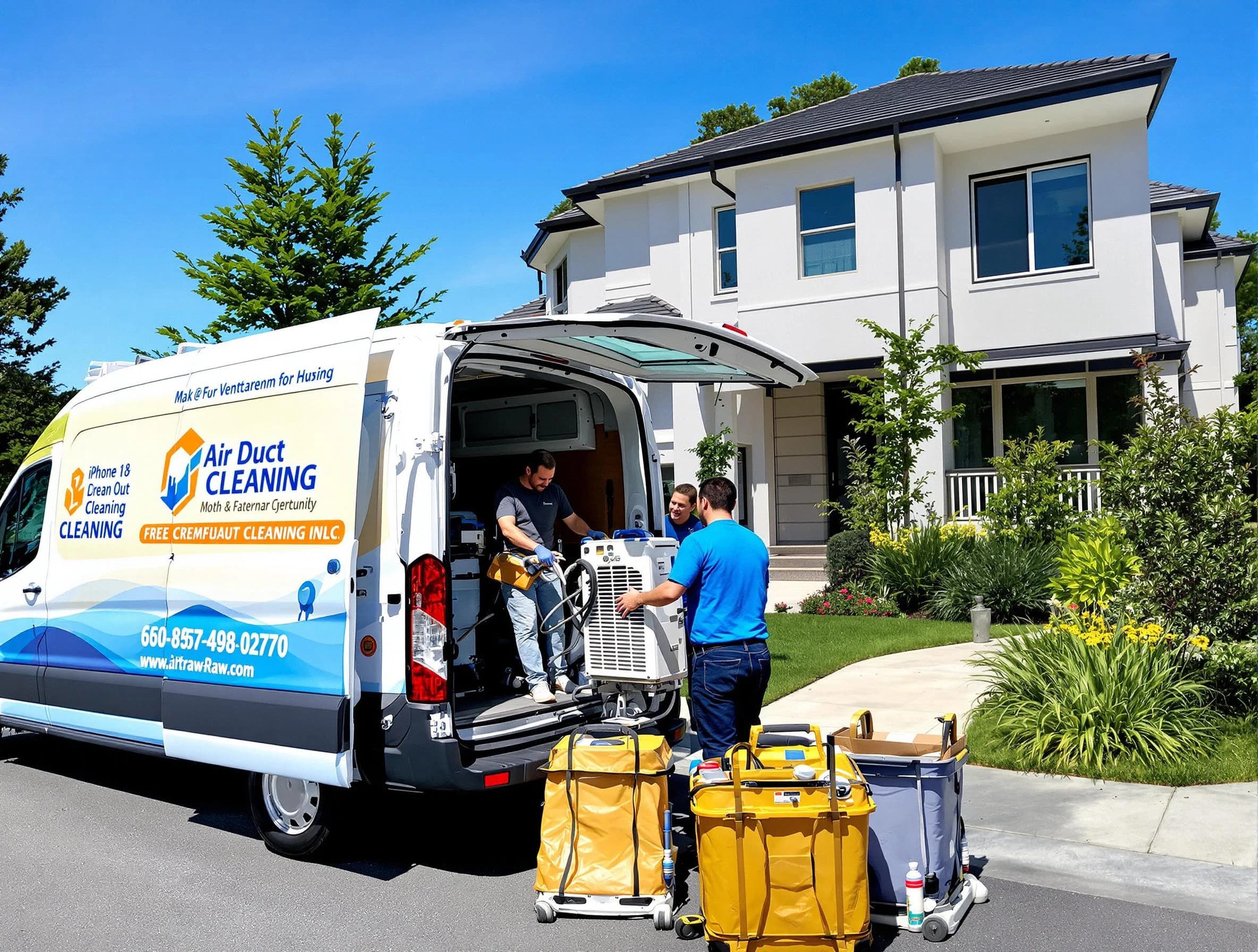 Corona Air Duct Cleaning technician performing professional air duct cleaning in Corona